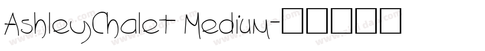 AshleyChalet Medium字体转换